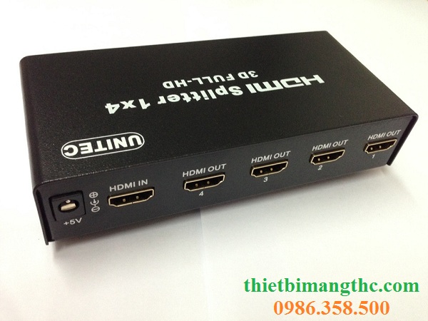 Bộ chia HDMi 4 cổng Y-C1004 Unitec